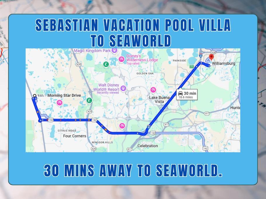 Sebastian Pool Villa W Spa Orlando Esterno foto